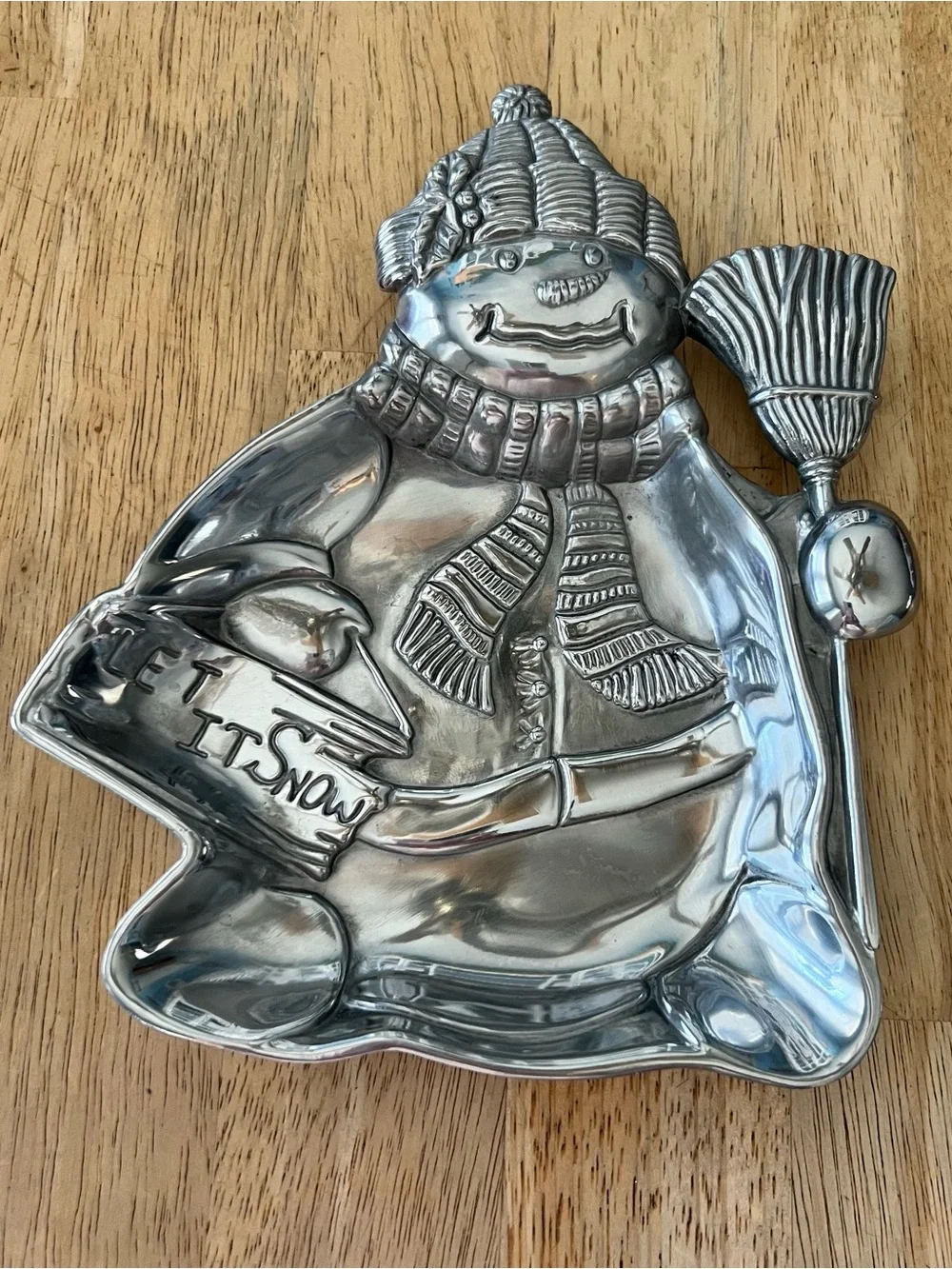 Lenox Yuletide Metal Snowman Tray